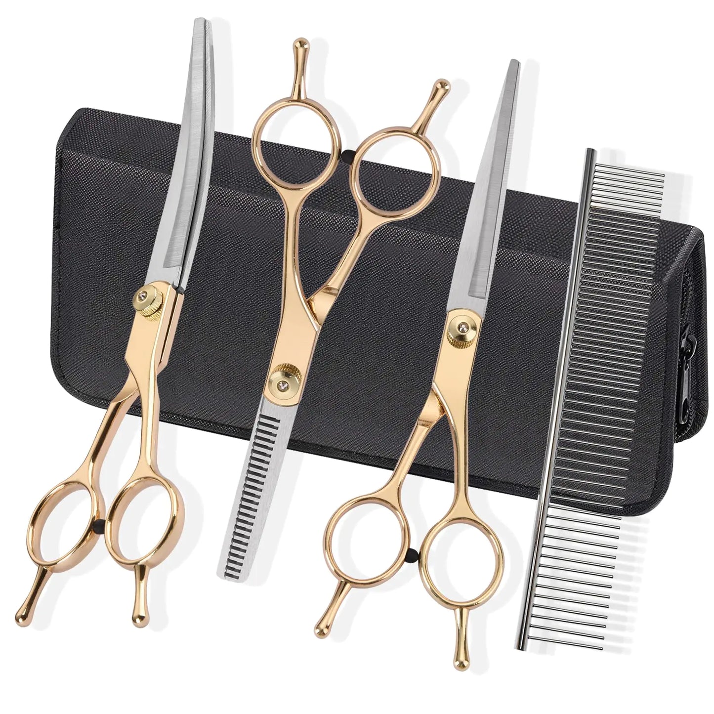 Dog Grooming Scissors – Curved & Thinning Shears