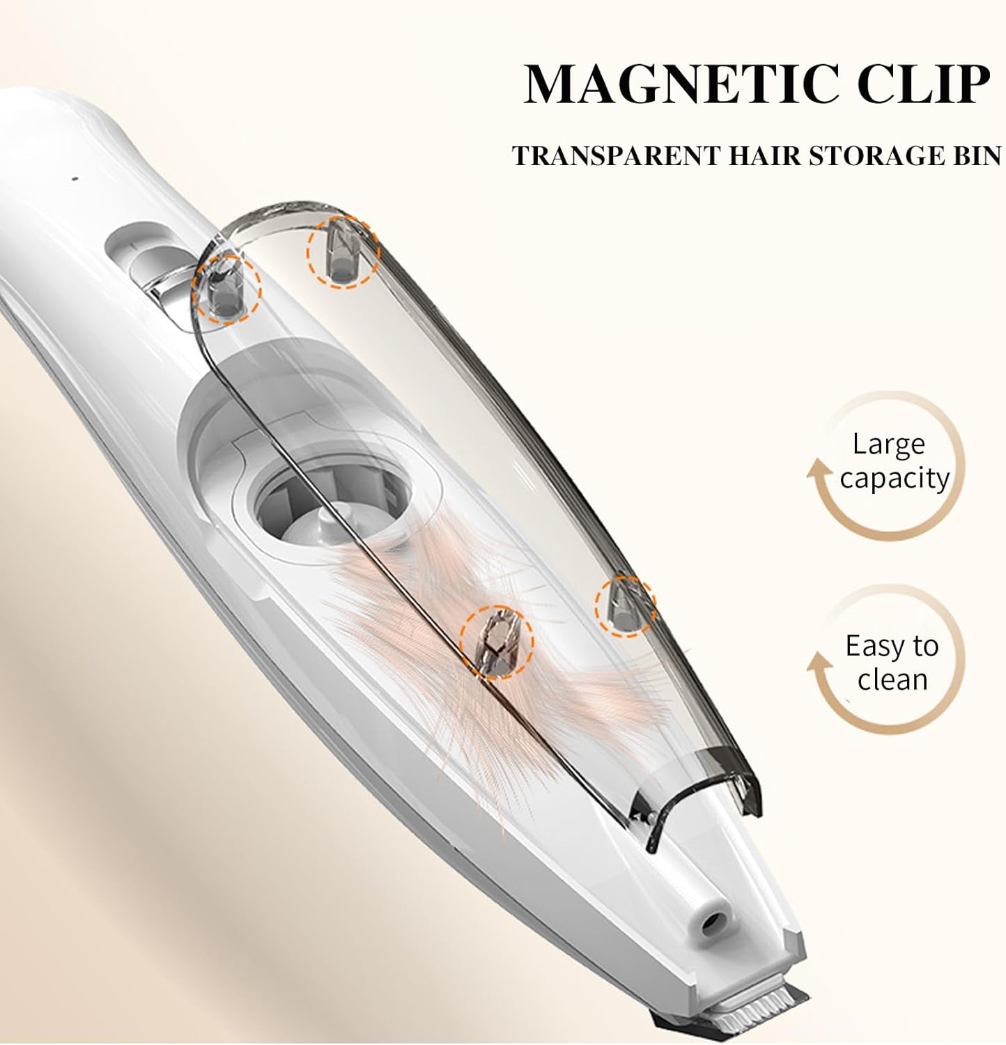 Cordless Dog Paw Trimmer with Vacuum & LED Light | Groomté
