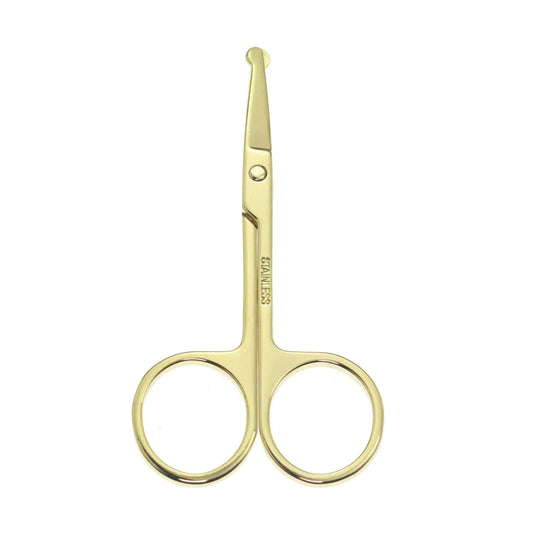 Silent Pet Grooming Scissors for Sensitive Dogs – 3.5” Tiny Safe Trimmer (Golden)