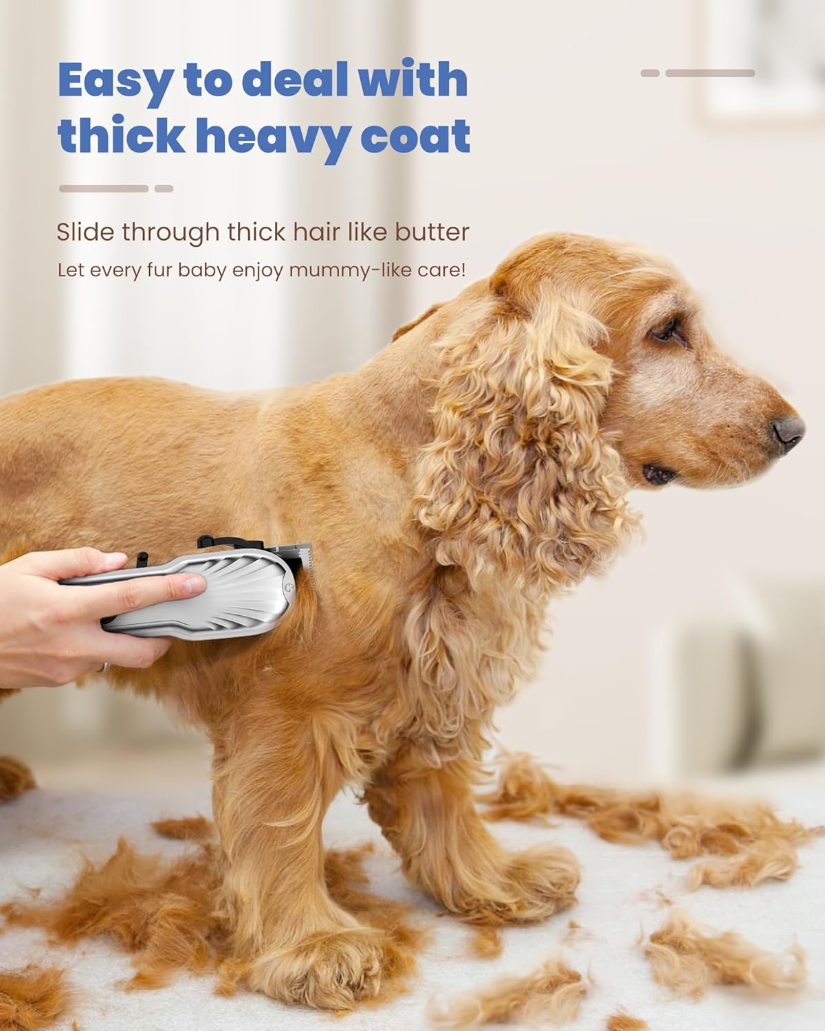 Heavy-Duty Dog Clippers – Cordless with LED Display