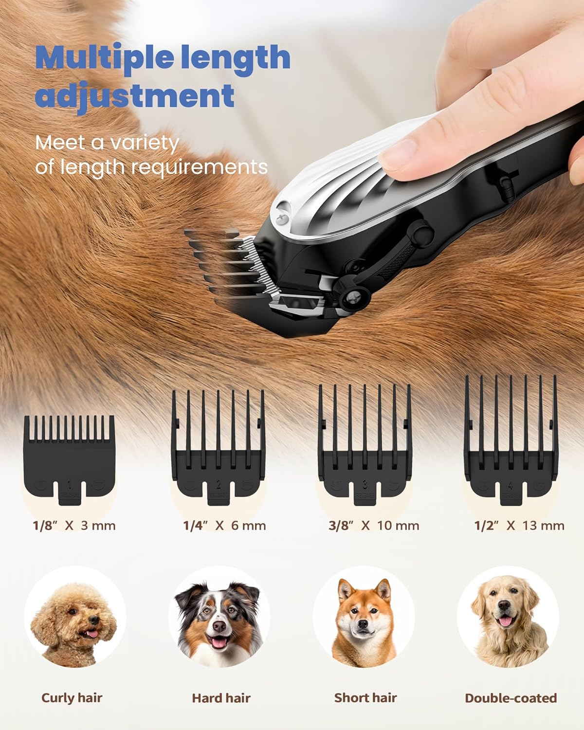Heavy-Duty Dog Clippers – Cordless with LED Display