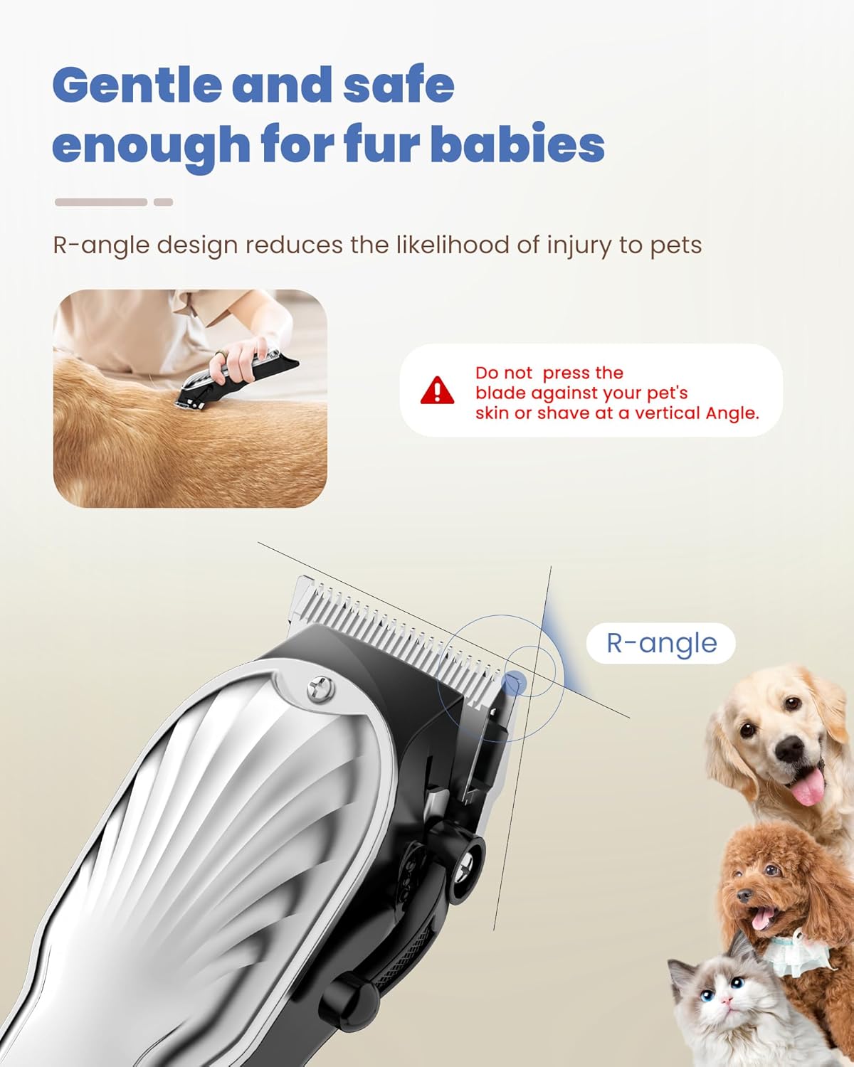 Heavy-Duty Dog Clippers – Cordless with LED Display