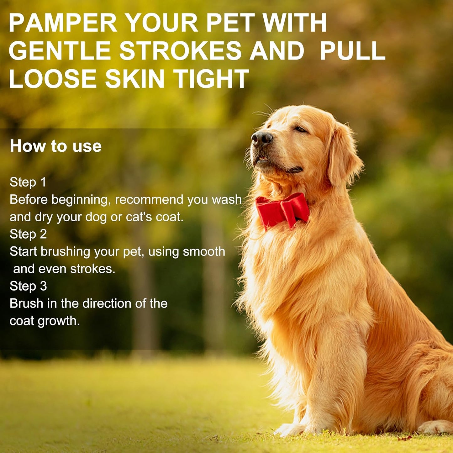 Double-Sided Pet Deshedding & Dematting Brush – Pink